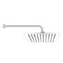 ONLY OPENED - 200mm Ultra Slim Square Shower Head with Wall Arm