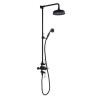 Camden Matt Black Shower and Tap Pack