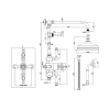 Camden Matt Black Shower and Tap Pack