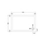 1200 x 800mm Rectangular Sliding Shower Enclosure with Tray - Vega