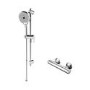 Thermostatic Mixer Bar Shower with Slide Rail & Round Handset - Flow