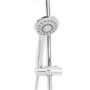 Thermostatic Mixer Bar Mixer Shower with Round Overhead & Handset - Flow