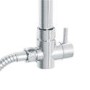 Thermostatic Mixer Bar Shower with Square Overhead & Handset - Flow