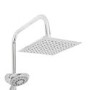 Thermostatic Mixer Bar Shower with Square Overhead & Handset - Flow