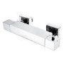 Grade A1 - Black Thermostatic Square Bar Mixer Shower Set with Slide Rail Kit - Cube