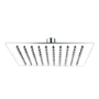 Chrome 1 Outlet Wall Mounted Thermostatic Mixer Shower Set - Cube