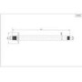 Grade A1 - Chrome Single Outlet Ceiling Mounted Thermostatic Mixer Shower - Cube