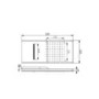 Chrome Rectangular Rainfall Shower Head