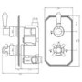 Grade A1 - Chrome Single Outlet  Thermostatic Mixer Shower with Hand Shower - Cambridge