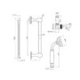 Traditional Three Handle Concealed Thermostatic Mixer Shower with Wall Mounted Shower Head Handset & Bath Filler - Cambridge