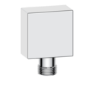 Chrome Dual Outlet Wall Mounted Thermostatic Mixer Shower  with Hand Shower & Overflow Bath Filler - Cube