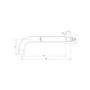 Chrome 2 Outlet  Thermostatic Mixer Shower Set With Hand Shower and Pencil Bath Filler Spout - Arissa