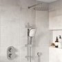ONLY OPENED - Flow round twin shower valve with diverter - 2 outlets