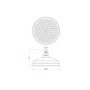 Chrome Concealed Traditional Shower Mixer with Dual Control & Round Wall Mounted Head and Handset - Cambridge