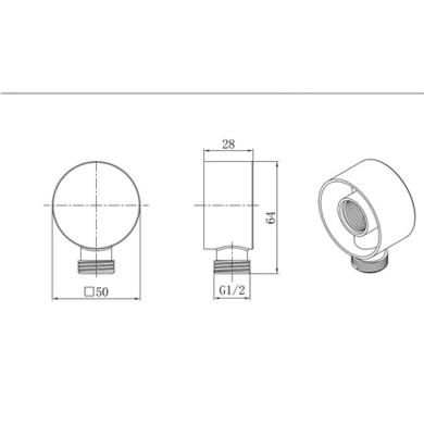 Chrome Concealed Traditional Shower Mixer with Dual Control & Round Ceiling Mounted Head and Handset - Cambridge