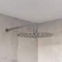 Chrome 2 Outlet  Wall Mounted Thermostatic Mixer Shower Set with Hand Shower - Flow