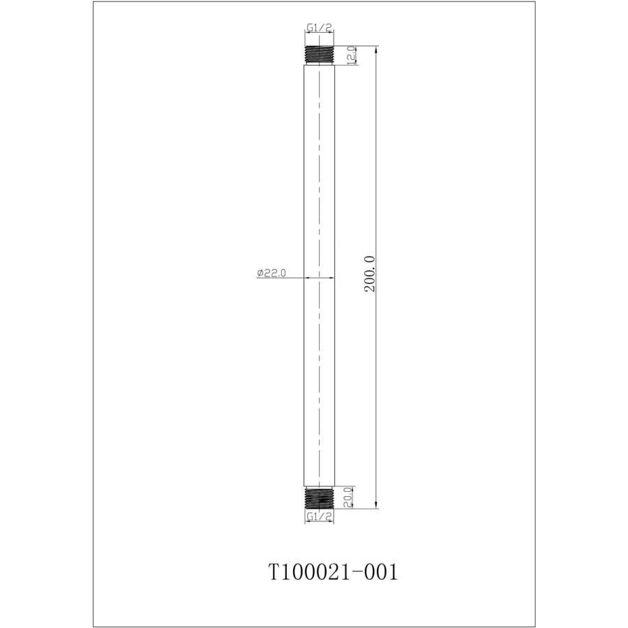 250mm Chrome Ultra Slim Round Rainfall Shower Head with Ceiling Arm