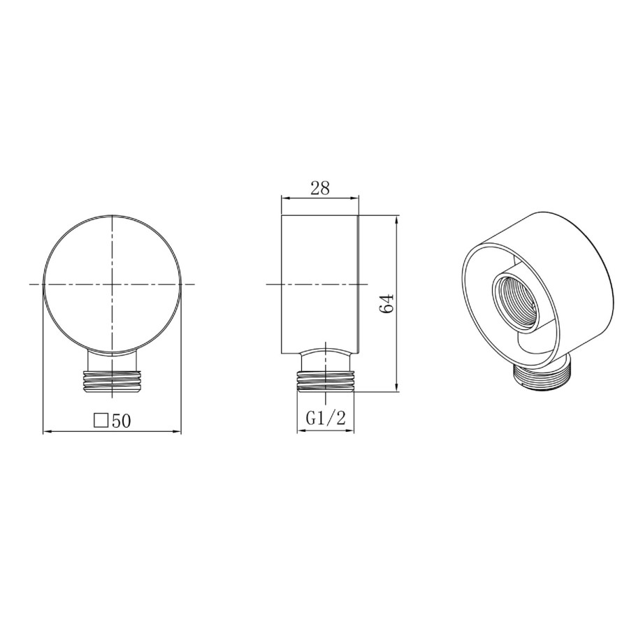 Chrome Concealed Traditional Shower Mixer with Dual Control & Round Ceiling Mounted Head and Handset - Cambridge