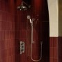 Chrome 2 Outlet Wall Mounted Thermostatic Mixer Shower Set with Hand Shower - Cambridge