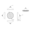 200mm Traditional Wall Mounted Shower Head