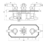 Chrome Dual Outlet Ceiling Mounted Thermostatic Mixer Shower with Hand Shower - Cambridge