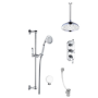 Traditional Concealed Thermostatic Mixer Shower with Celing Overhead Handset & Bath Filler - Cambridge