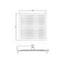 Chrome Dual Outlet Wall Mounted Thermostatic Mixer Shower  with Hand Shower & Overflow Bath Filler - Cube