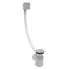 Chrome Concealed Shower Mixer with Triple Control &amp; Square Ceiling Mounted Head, Handset and Bath Filler - Flow