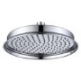Chrome Concealed Traditional Shower Mixer with Dual Control & Round Wall Mounted Head and Handset - Cambridge