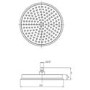 Chrome Concealed Traditional Shower Mixer with Dual Control & Round Wall Mounted Head and Handset - Cambridge
