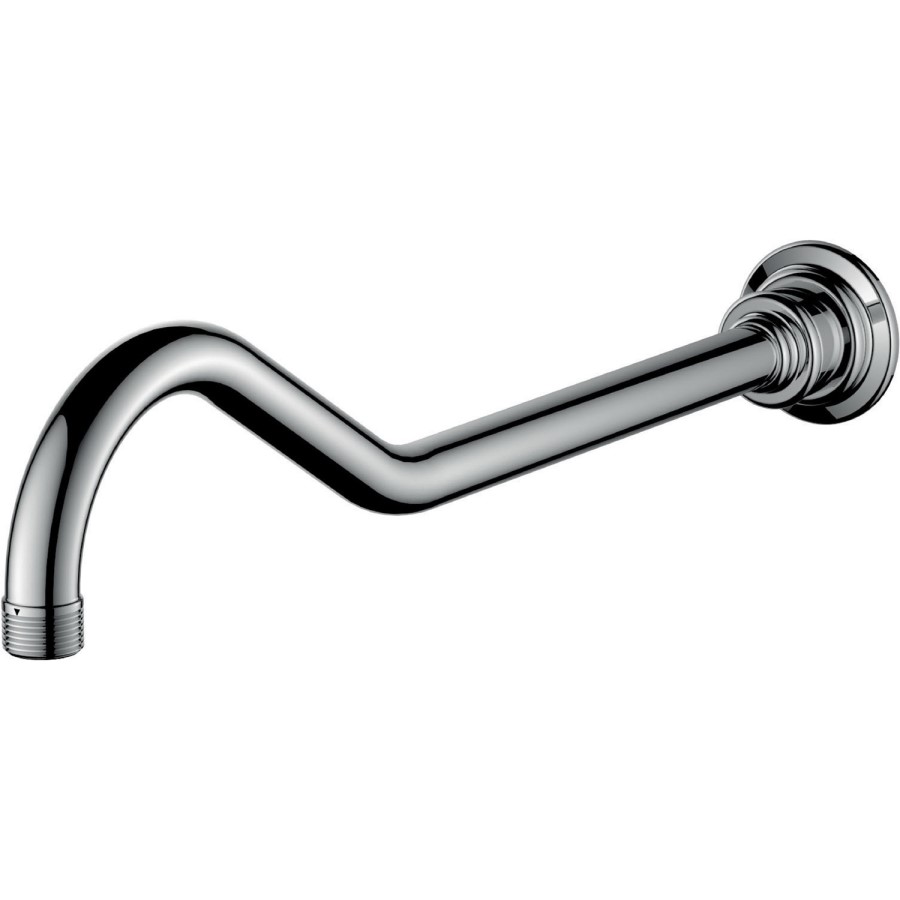 Chrome Concealed Traditional Shower Mixer with Dual Control & Round Wall Mounted Head and Handset - Cambridge