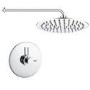 Chrome Single  Outlet Wall Mounted Thermostatic Mixer Shower - Volta