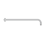 Chrome Single  Outlet Wall Mounted Thermostatic Mixer Shower - Volta