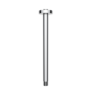 Chrome Single Outlet Thermostatic Mixer Shower with Round Ceiling Mounted Shower Head - Volta