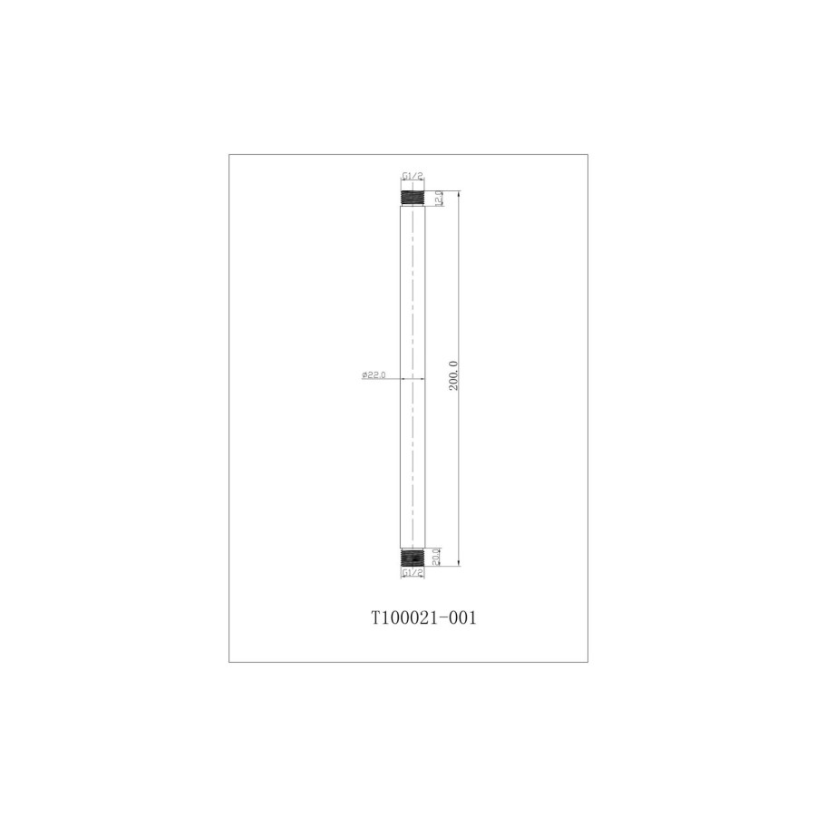 Chrome Single Outlet Thermostatic Mixer Shower with Round Ceiling Mounted Shower Head - Volta