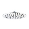 Chrome Thermostatic Exposed  Mixer Shower with Round Wall Mounted Shower Head - Volta
