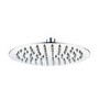 Chrome Thermostatic Exposed  Mixer Shower with Round Wall Mounted Shower Head - Volta