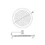 Chrome Thermostatic Exposed  Mixer Shower with Round Wall Mounted Shower Head - Volta