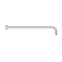 Chrome Thermostatic Exposed  Mixer Shower with Round Wall Mounted Shower Head - Volta