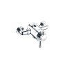 Chrome Thermostatic Exposed Mixer Shower with Round Ceiling Mounted Shower Head- Volta