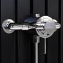 Chrome Thermostatic Exposed Mixer Shower With Traditional Slide Rail Kit - Volta