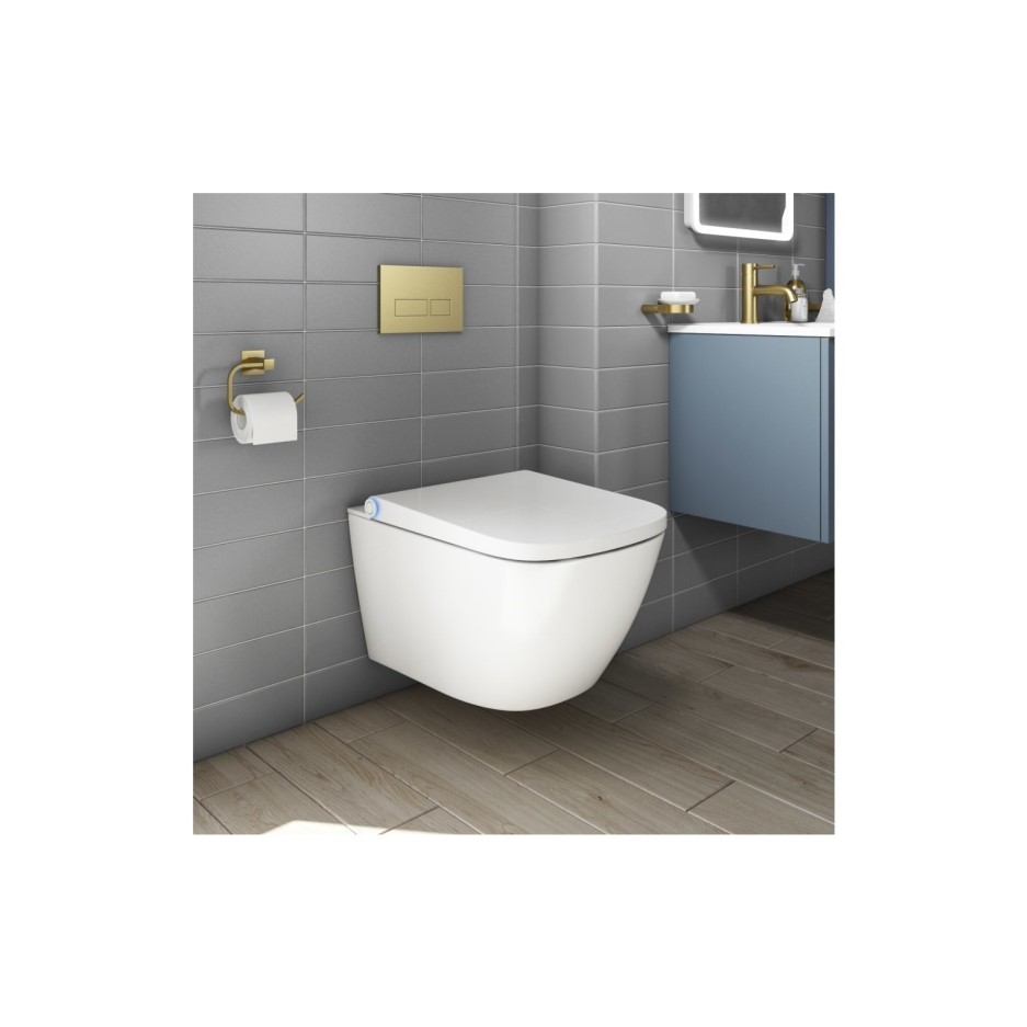 Wall Hung Smart Bidet Toilet & Grohe Wall Hung Frame Purificare