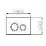 Wall Hung Smart Bidet Toilet Square with Frame Cistern and Chrome Flush Plate - Purificare