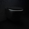 Wall Hung Smart Bidet Round Toilet with 1160mm Frame Cistern and White Sensor Flush Plate - Purificare