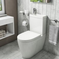 Grade A1 - Close Coupled Toilet with Sink on Top - Legend