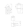 Close Coupled Corner Toilet with Soft Close Seat & Cover - Seren