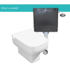 Back to Wall Toilet with Soft Close Seat and Concealed Cistern - Seren