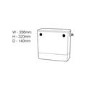 GRADE A1 - Wirquin Dual Flush Concealed Cistern