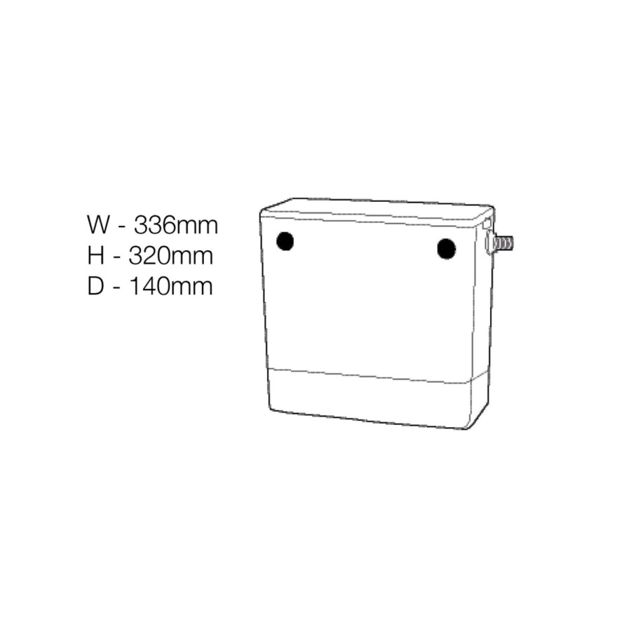 Back to Wall Toilet with Dual Flush Concealed Cistern - Tampa Range