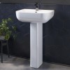 Seren Close Coupled Toilet and Full Pedestal Basin Suite